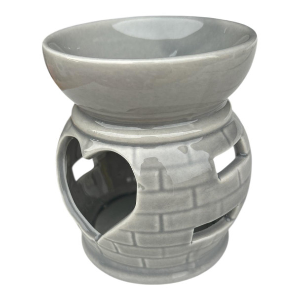82265C Ceramic Burner - Grey, Brick Pattern