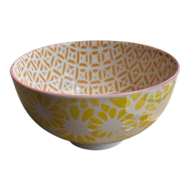 ZY0017A Honey Bloom Ceramic Bowl 12W5HCM
