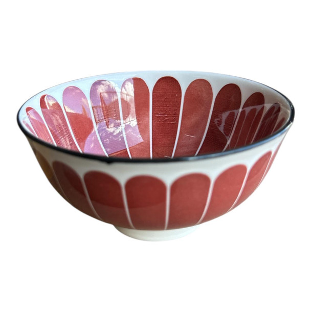 ZY0017M Terracotta Petal Ceramic Bowl 12W5HCM