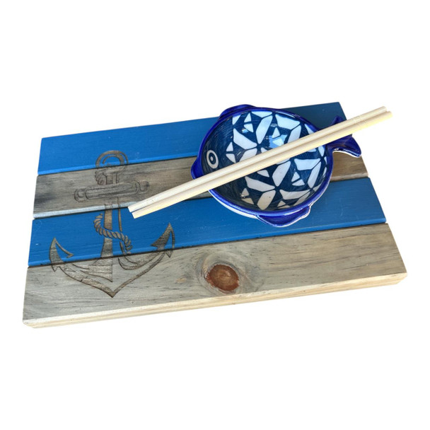 4PLATS3 Four Plank Small Platter -Sushi Anchor