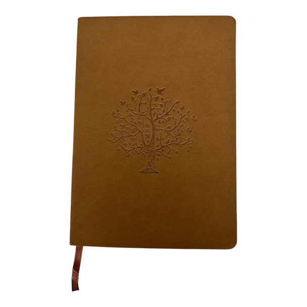FY2501O A5 Notebook Pressed Tree - Brown
