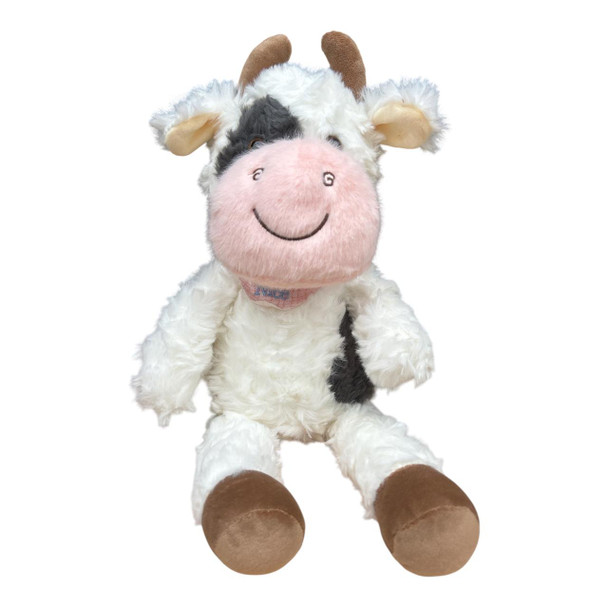 SK19530 Plush Soft Toy 30cm – Black & White Cow