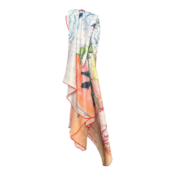 HH2606A Cashmere & Silk Scarf – Vintage Floral Arrangement
