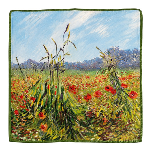 HH2608A Polyester Square Scarf – Wildflower Meadow