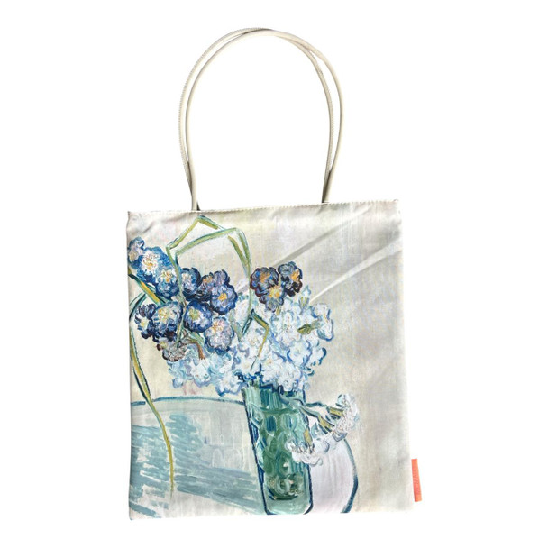 HH2609A Polyester Tote Bag – Blue Floral Vase
