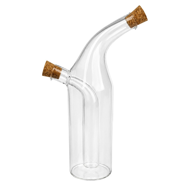 SYB033 Glass Oil & Vinegar Bottle – Clear – Dual Pour