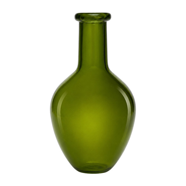 GVX108 Olive Green Glass Bottle Vase