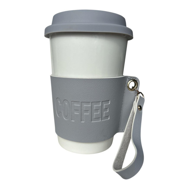 RS5067C Ceramic Travel Mug – White & Grey