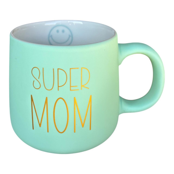 RS7589B Ceramic Mug – Mint Green – Super Mom