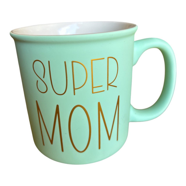 RS7597C Ceramic Mug – Mint Green – Super Mom