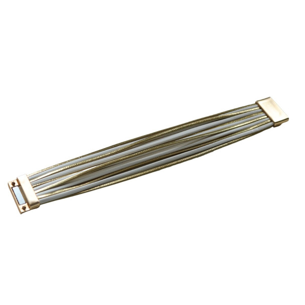 BRSY5 Gold & Ivory Multi-Strand Magnetic Bracelet