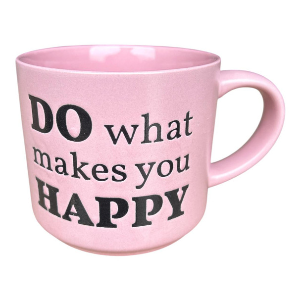 AT558A Ceramic Pink Mug - Do What Makes You Happy