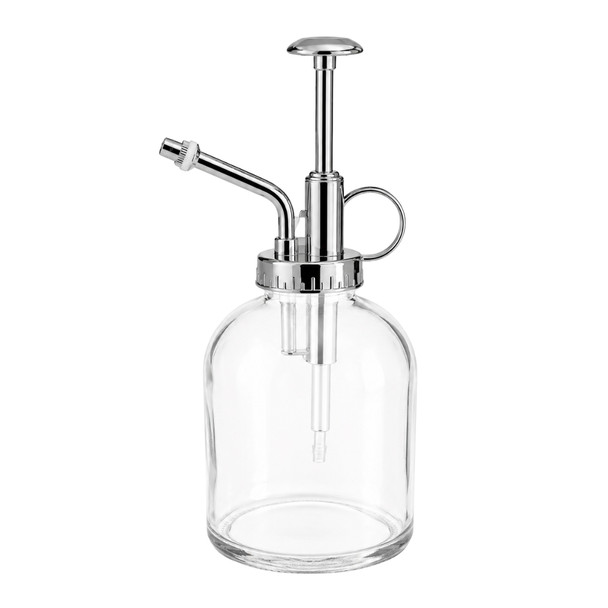 HWBP8 Short Vintage Clear Glass Plant Mister