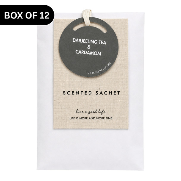 S2206F Fragrance Sachet (Box of 12) – Darjeeling Tea & Cardamom