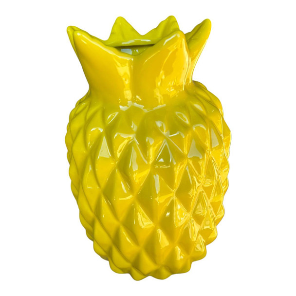 V35B153 Ceramic Yellow Vase – Pineapple