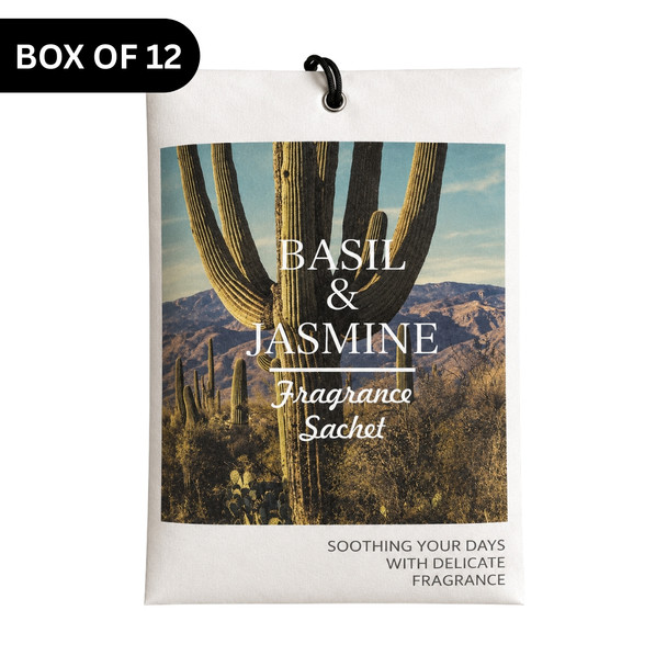 XB080E Fragrance Sachet (Box of 12) - Basil & Jasmine