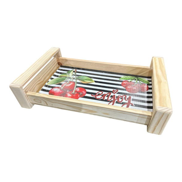 TRAY20 Natural Wood Serving Tray - Cherry