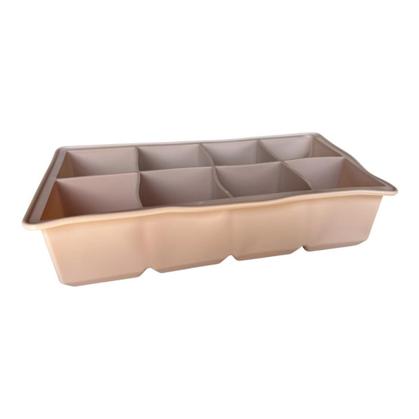 110B014A 8-Hole Silicone Ice Cube Tray – Nude