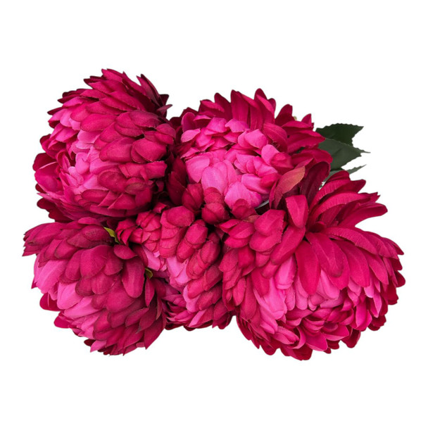 AFLAN5A Artificial Flower - Fuchsia Chrysanthemum