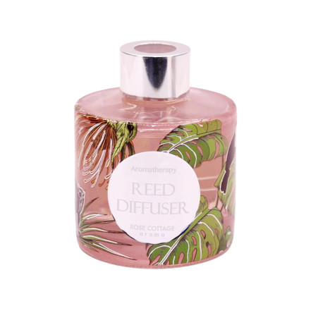 RD2170C Rose Cottage Reed Diffuser Pink Box - White Peach