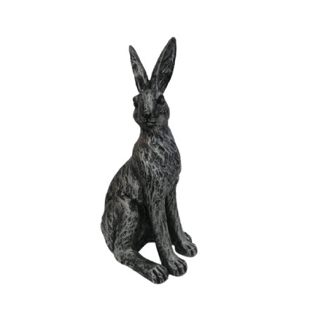 HARE05P Polyresin Pewter Regal Hare - Bali Trading Wholesale