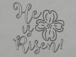 A Clay imprint of "He is Risen", with Dogwood bloom stamp for hand and slab built clay mugs. A clay imprint of "He is Risen", with Dogwood bloom stamp for hand and slab built clay mugs.