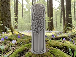 Spring Tree Canopy Texture Roller for Clay Pottery Stamp Tall in woods