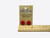 Red ceramic post earrings with ruler show they are approximately half inch wide Red ceramic post earrings with ruler show they are approximately half inch wide