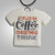 A handmade fun Christmas Tshirt necklace. With the words "Fueled by Coffee and Christmas Music". On a black cord necklace. A handmade fun Christmas Tshirt necklace. With the words "Fueled by Coffee and Christmas Music". On a black cord necklace.