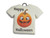 Handmade Ceramic Halloween Tshirt Silly Pumpkin (Design 1) With the words Happy Halloween pendant. Handmade Ceramic Halloween Tshirt Silly Pumpkin (Design 1) With the words Happy Halloween pendant.