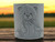 A Teddy bear Clay Pottery Texture Image Stamp. With a wood table and mountain look background. A Teddy bear Clay Pottery Texture Image Stamp. With a wood table and mountain look background.