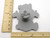 A cute bear shaped clay pottery stamp. With ruler. Measuring approximately 2 inches wide and 3 inches in length.