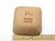 The back side of the square bowl. It's plain terracotta with PFM and Made in the Smoky Mountains imprinted on the back. With ruler.  Measuring approximately 2.5 inches wide. The back side of the square bowl. It's plain terracotta with PFM and Made in the Smoky Mountains imprinted on the back. With ruler.  Measuring approximately 2.5 inches wide.