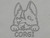 A clay imprint of the Corgi Dog Clay Mug Stamp for handbuild pottery. A clay imprint of the corgi dog clay mug stamp for handbuild pottery.