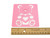 Valentine’s Bear with Heart Night Light in Pink with ruler