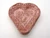 Unique handcrafted heart shaped trinket jewelry bowl. The main color is rose pink with flower pattern raised imprints on the dish. Made in the U.S.A. near the Smoky.Mountains.