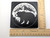 Black Bear Mountain Sunrise Night Light in Black with ruler