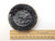 Handcrafted Ceramic Pottery Trinket Bowl or Round Black Jewelry Dish  with ruler