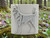 Clay Pottery Stamp with Full Body Husky Dog Texture Image in woods