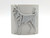 Clay Pottery Stamp with Full Body Husky Dog Texture Image on table