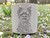 Pottery Stamp with Full Body Front Yorkie Dog Texture Image in nature