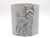 Pottery Stamp with Full Body Side Yorkie Dog Texture Image on table