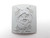 Pottery Stamp with Close Up Happy Yorkie Dog Texture Image on table