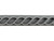 Corded Twisted Rope Border Stamp For Ceramic Pottery close up