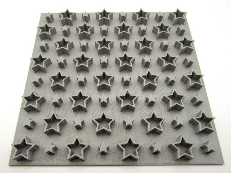 A Stars Background Pottery Clay Stamp. A stars background pottery clay stamp.