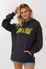 Womens Oversize Boucle Embroidered Hoodie