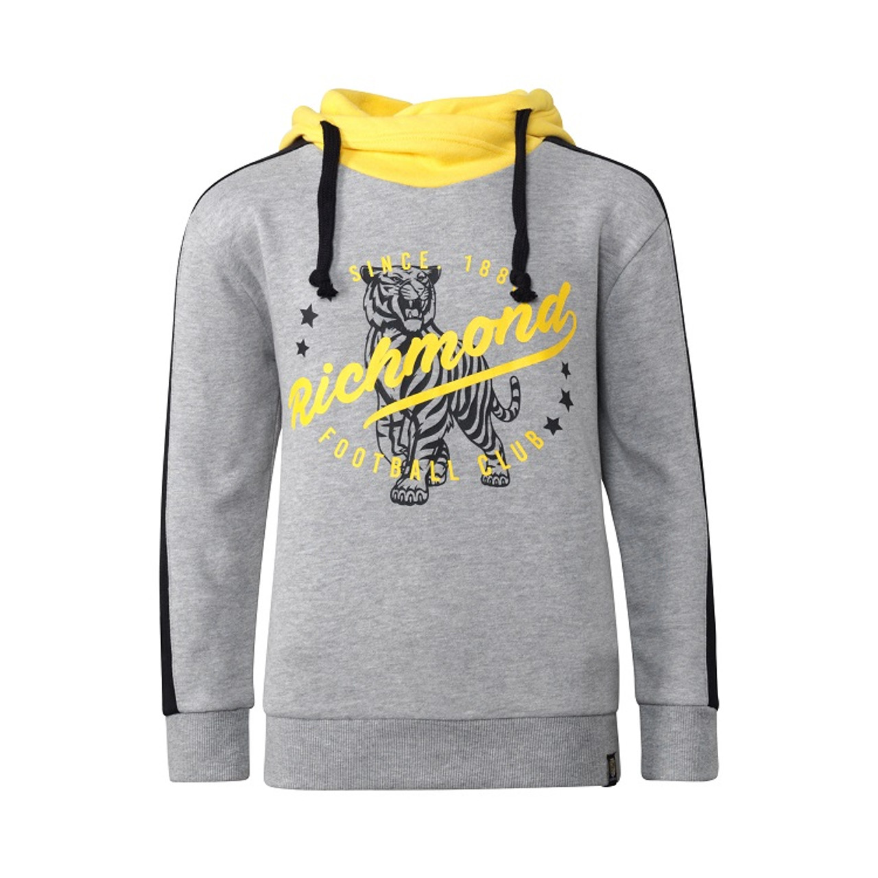 hoodie with text on sleeves