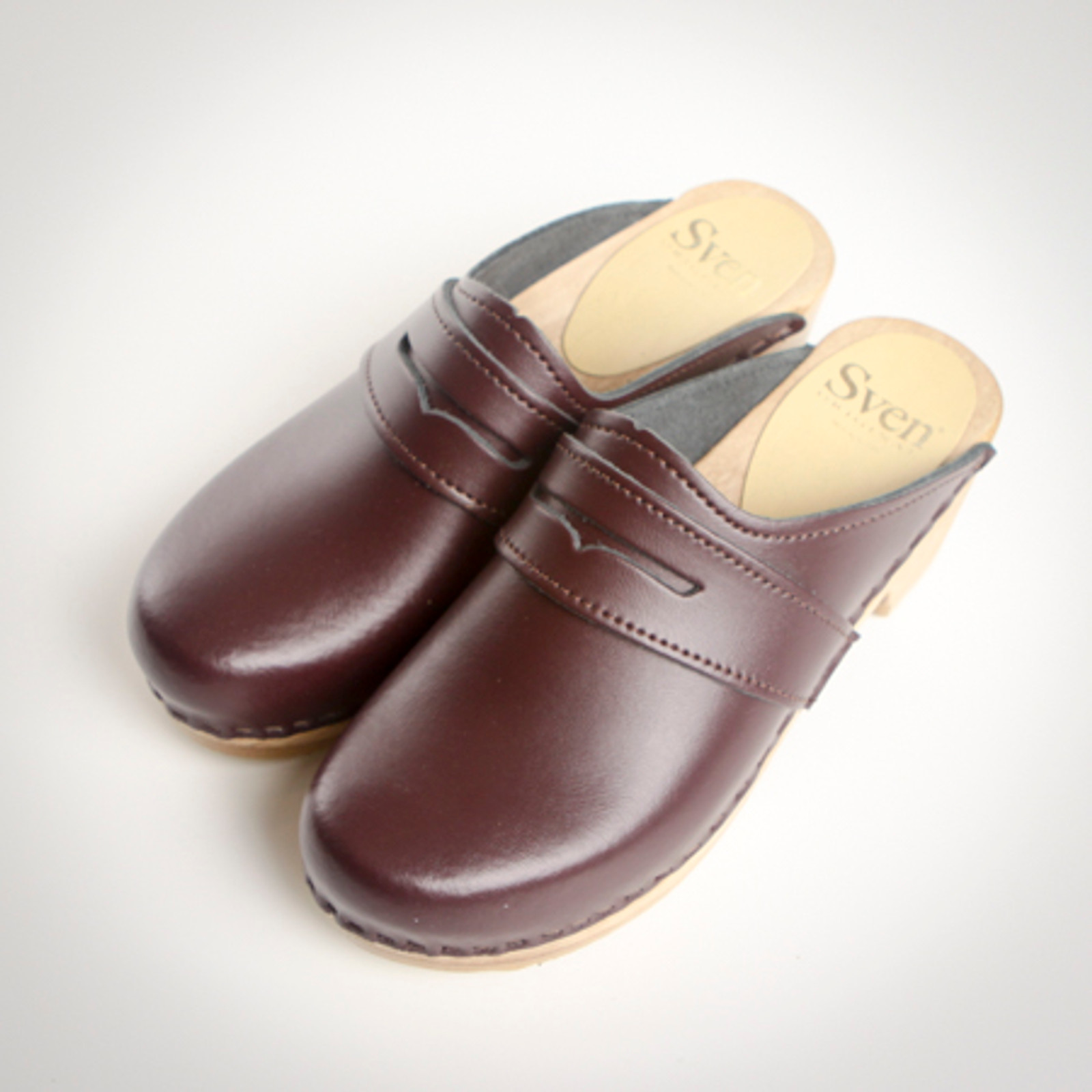 Penny Loafer Clogs - Mid Heels