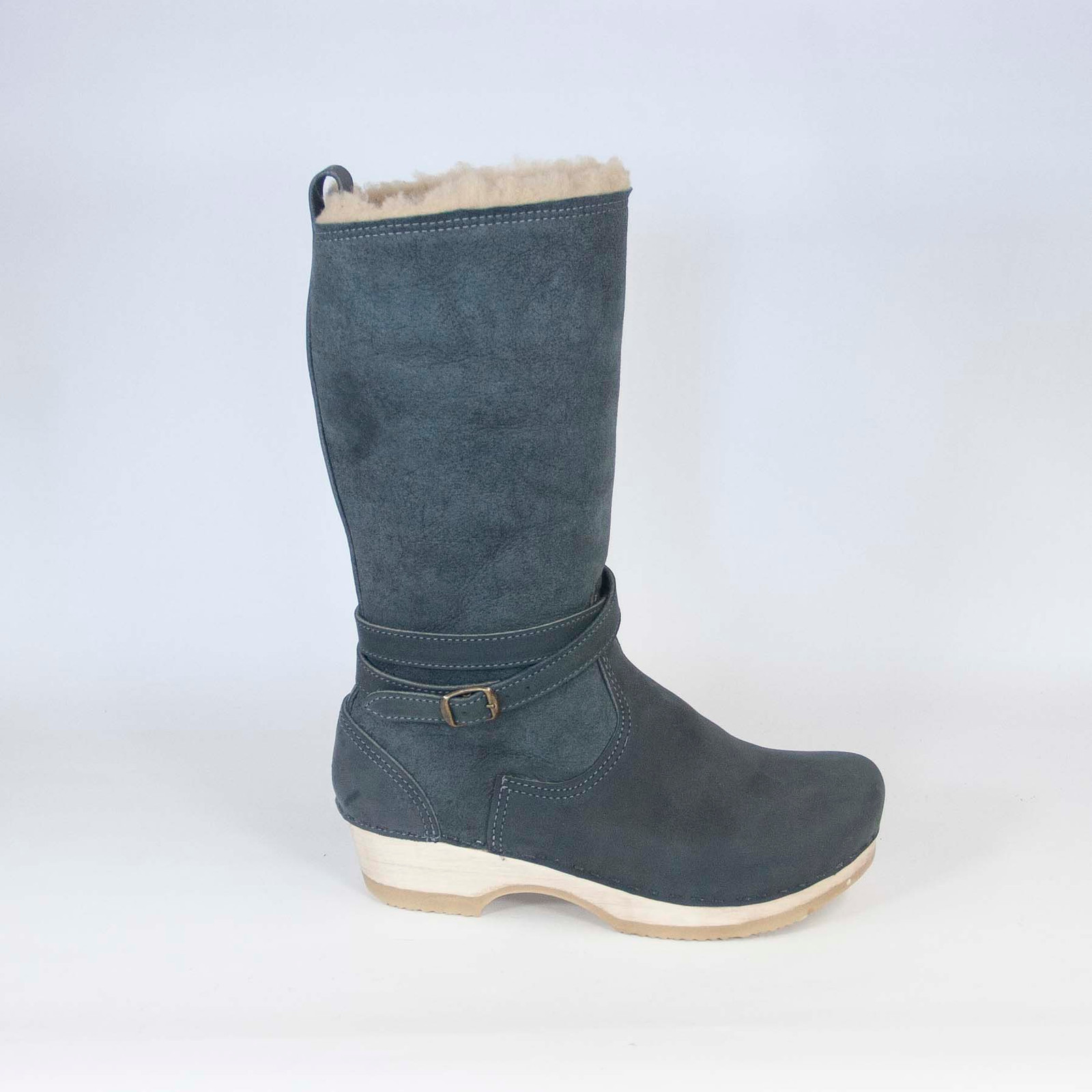 Denim Aviator -Soho Blue  11" Clog Boots