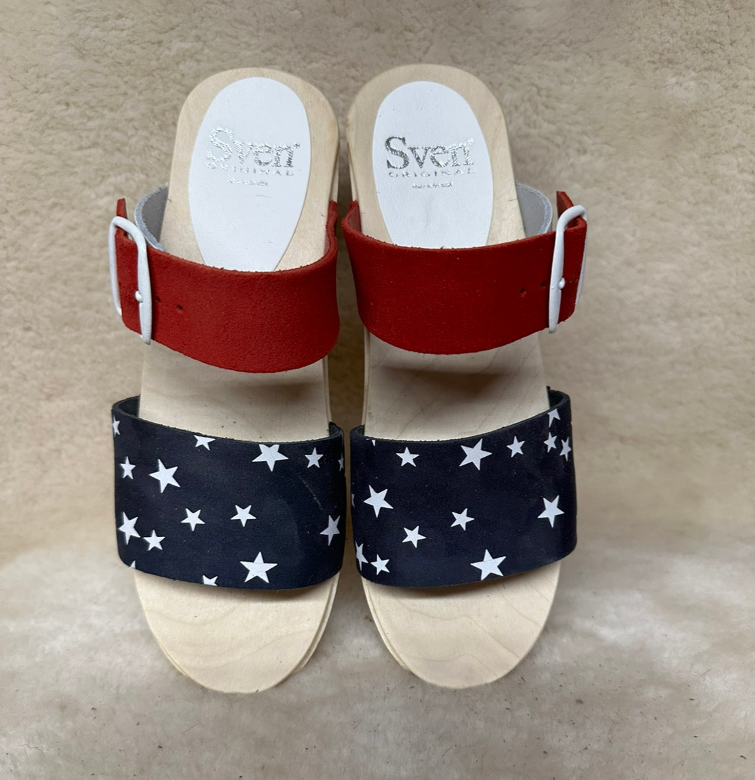 2 Strap Liberty Clogs  - Mid Heels